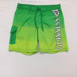 Guinness Swim Trunks Men's Size Medium Green